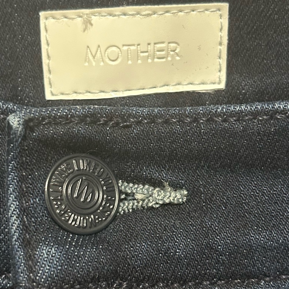 Mother The Mid Rise Rider Ankle Jeans in Karaoke in Kyoto Size 30 Dark Wash - Picture 6 of 10